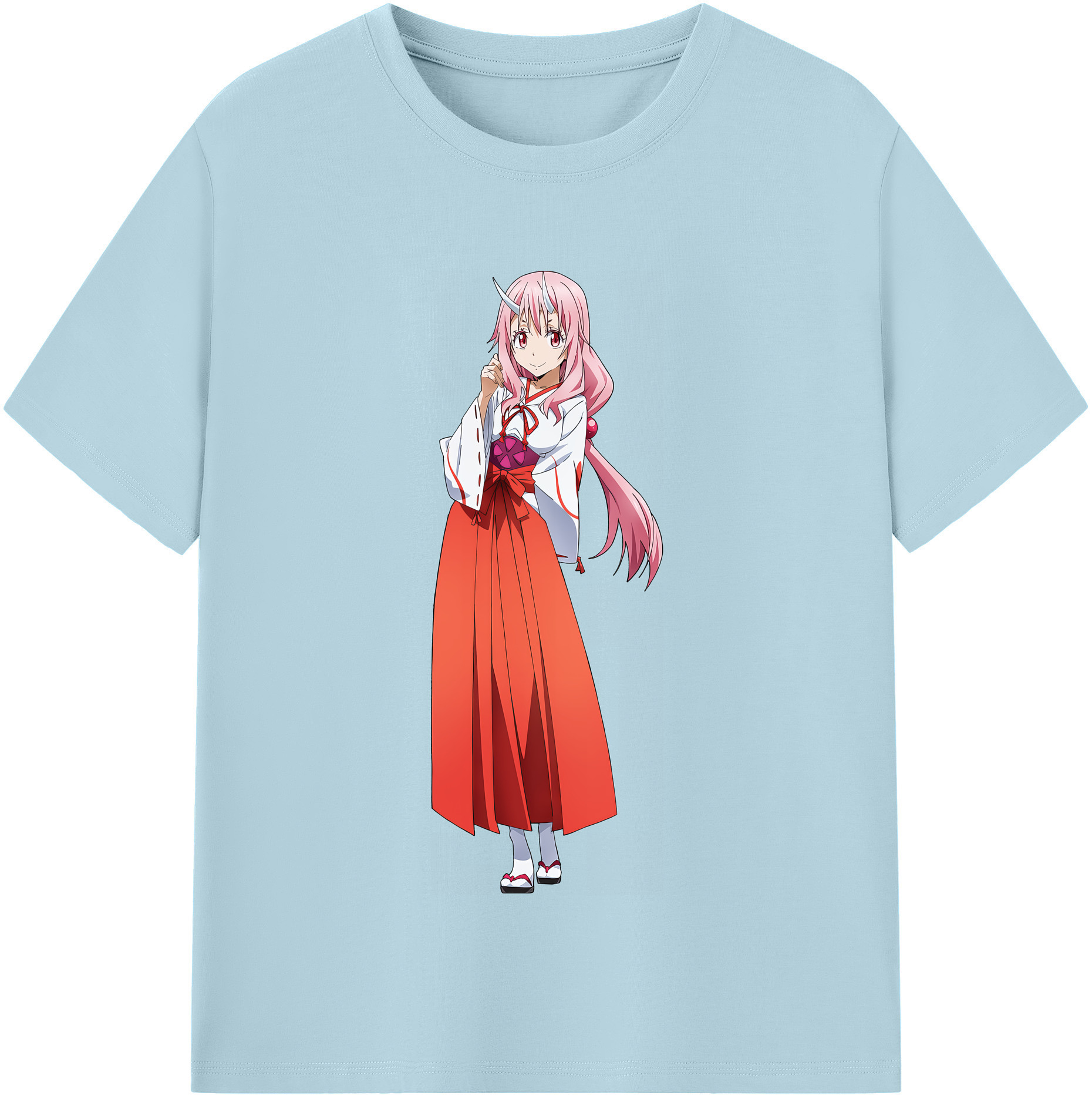 （画像用） 転スラ Regarding Reincarnated to Slime 綿100％半袖Tシャツ（フロントプリント）